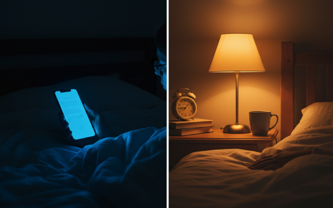 Blue Light and Sleep: What Actually Matters (Timing, Brightness, and Distance)