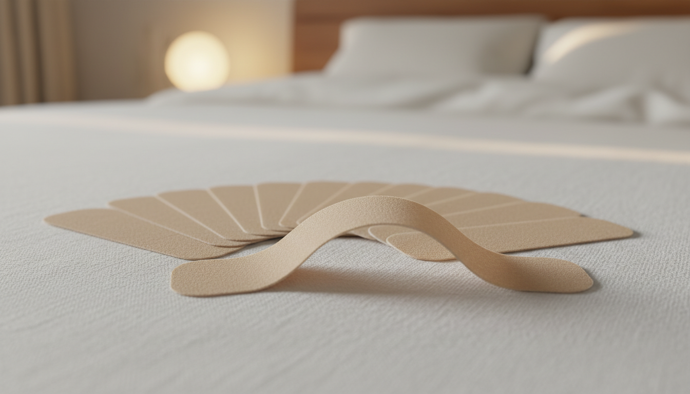 Hypoallergenic mouth tape strips for sleep