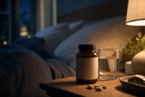 Photo-realistic sleep-health hero image for: Melatonin Alternatives: Non-Habit Sleep Routine Options