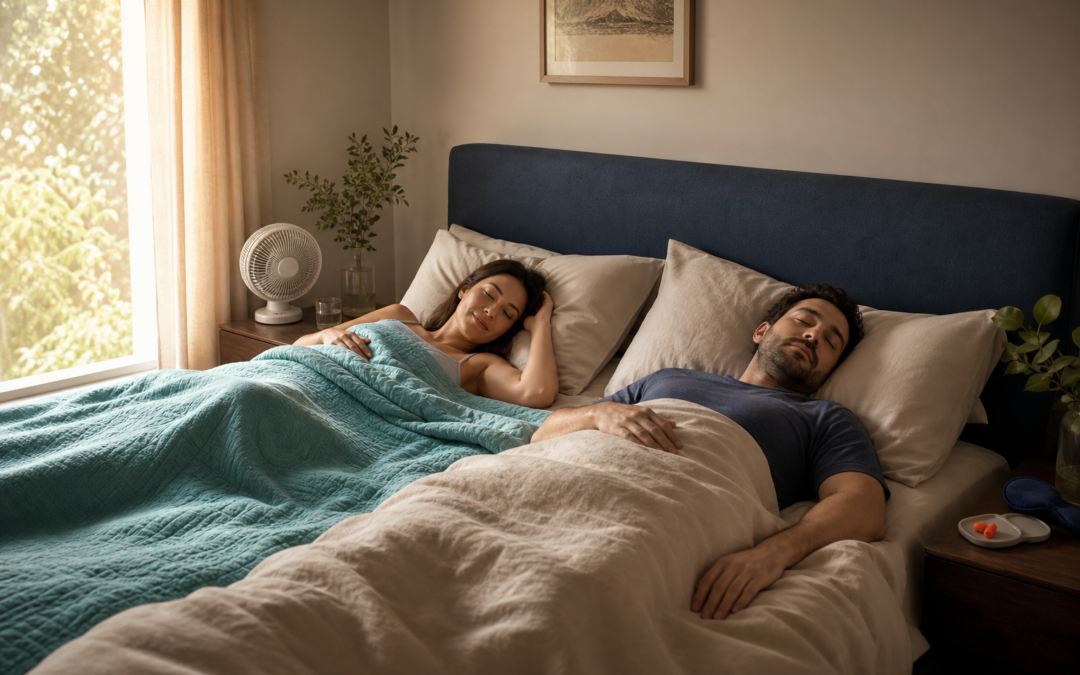 Couples Sleep Setup: Hot Sleeper, Snorer, Light Sleeper hero image