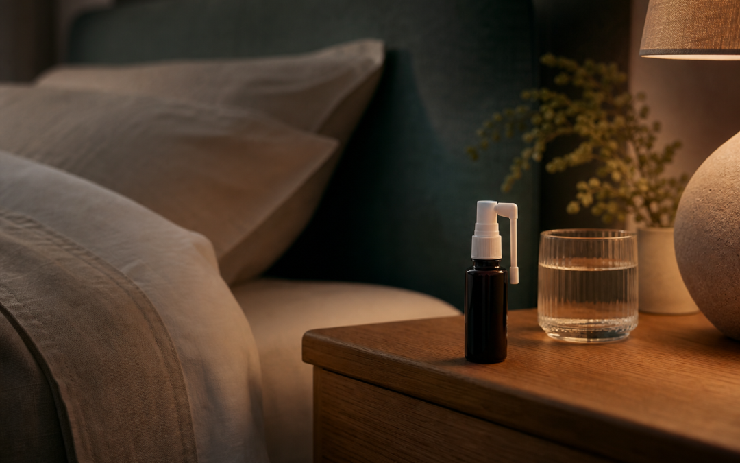 Photo-realistic sleep-health hero image for SnoreStop Review: A Device-Free Snoring Option That Needs the Right Safety Context